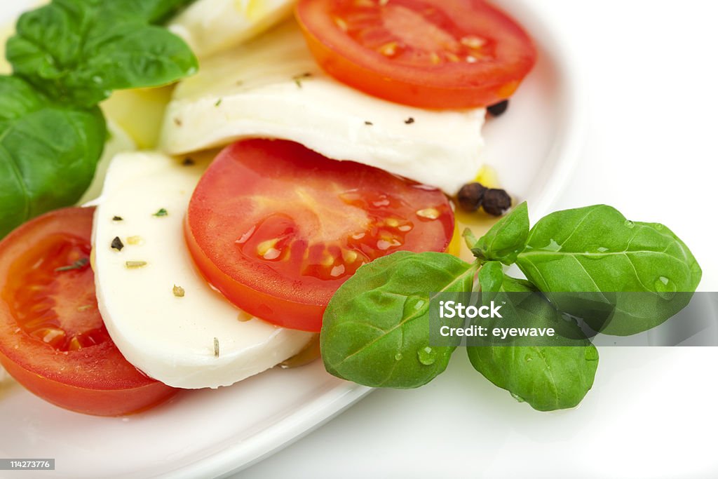 Gros plan de salade caprese - Photo de Aliment libre de droits