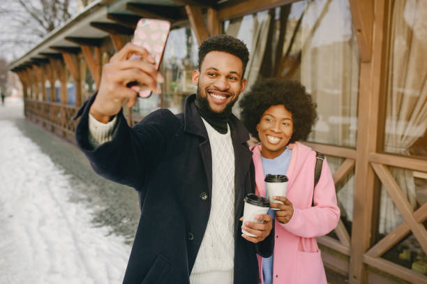 istock Black couple in a city 1142744360