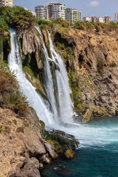 istock Waterfall near to the sea 1142744934
