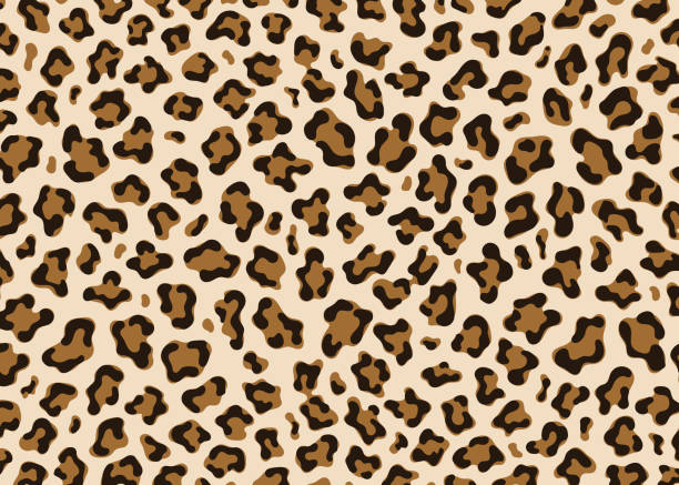 Einfaches Leopardenmuster Design Hintergrund Der Vektorillustration Im Tierdruck  Stock Vektor Art und mehr Bilder von Abstrakt - iStock
