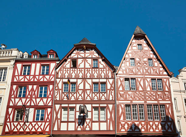 istock old timber-frame houses at Trier 114275154
