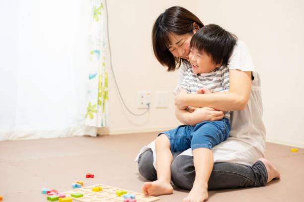 istock Mother and son play-learning together 1142751923