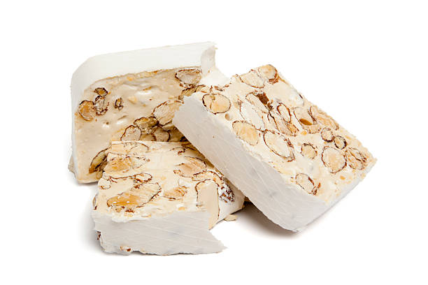 torrone нуга - torrone стоковые фото и изображения