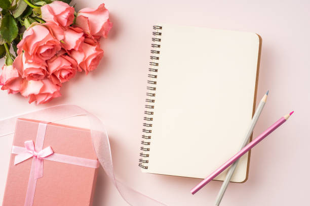 istock top view rose on pink for mothers , valentines day 1142757068