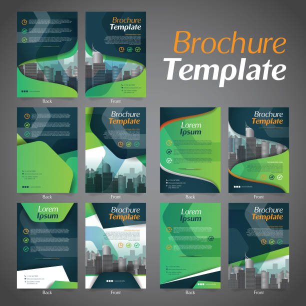 Business Brochure Flyer Design Layout Template - Vector Eps10. vector art illustration