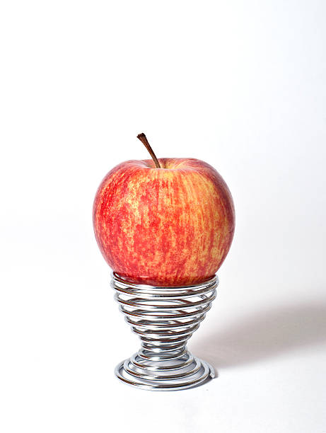 사과나무 있는 알류 컵 스톡 사진