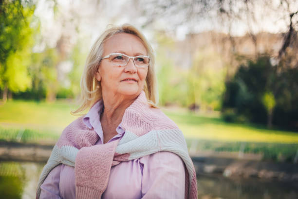 istock Senior woman portrait 1142765837