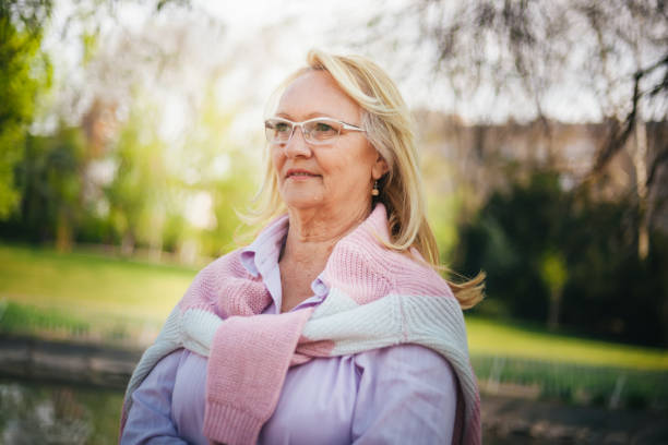 istock Senior woman portrait 1142765862