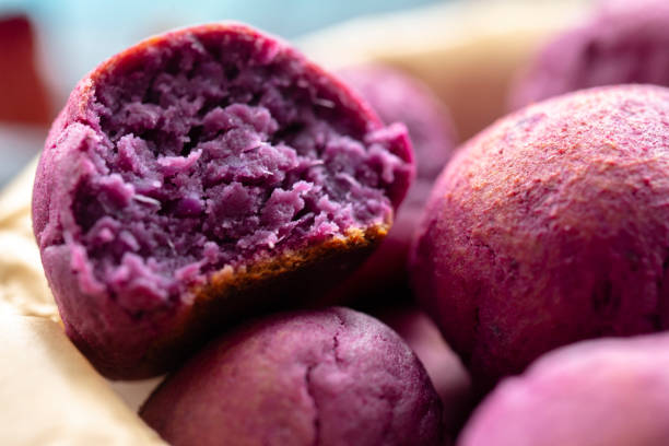 homemade bakery: sweet purple potato balls