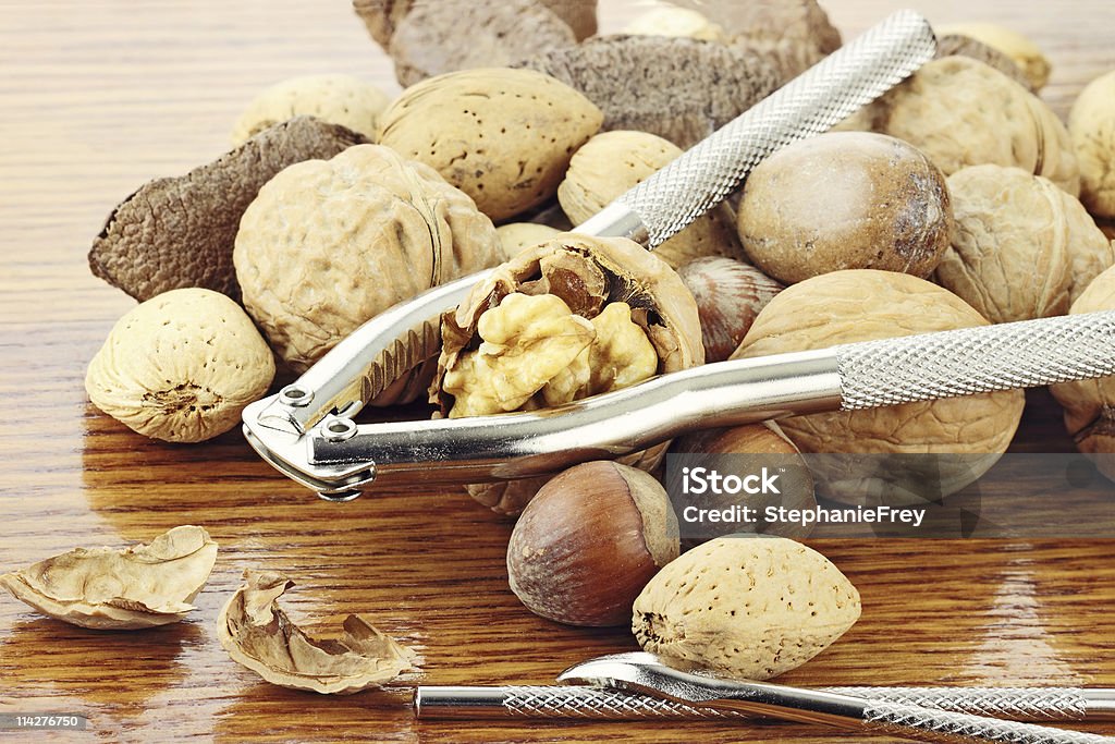 Mélange de fruits secs et noix et Cracker - Photo de Aliment libre de droits