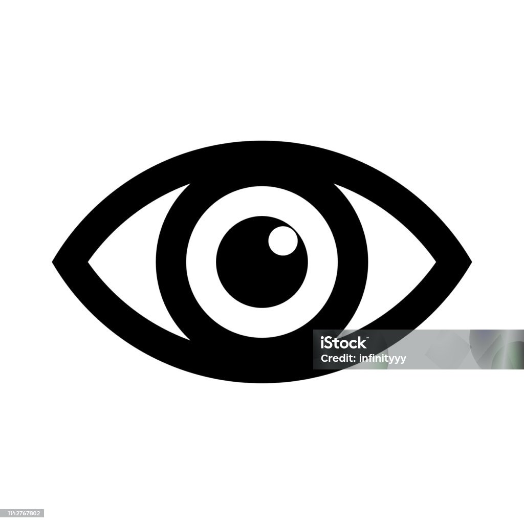 Eye icon logo. Look and Vision icons. Vector Eye icon logo. Look and Vision icons. Vector and illustration Eye stock vector