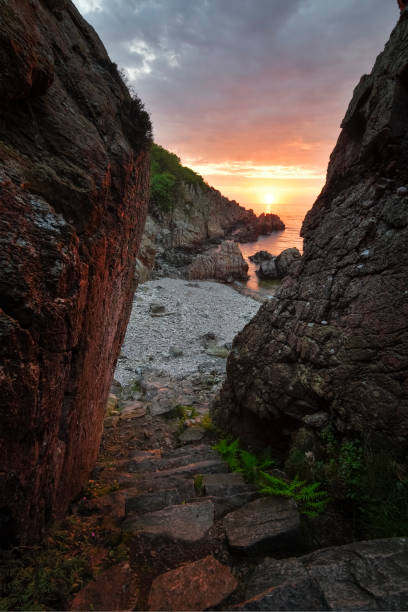 sunset over the sea