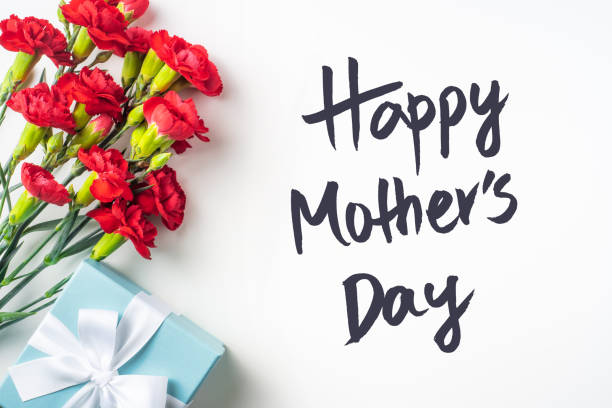 istock top view of carnation on white for mothers day 1142776026