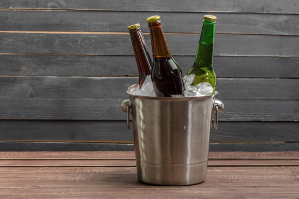 istock Ice bucket with beer 1142780757