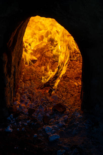 istock High intensity fire in a furnace. 1142782035