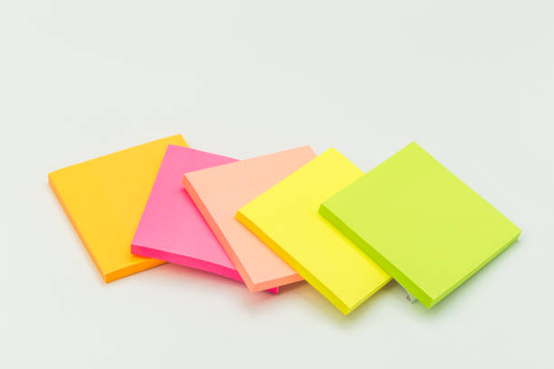 istock set of colour  paper stick note on a white background - Image 1142782562