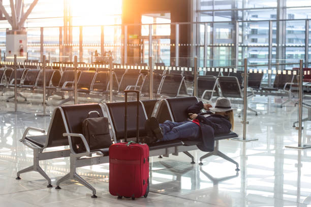 istock Napping At The Airport 1142784262