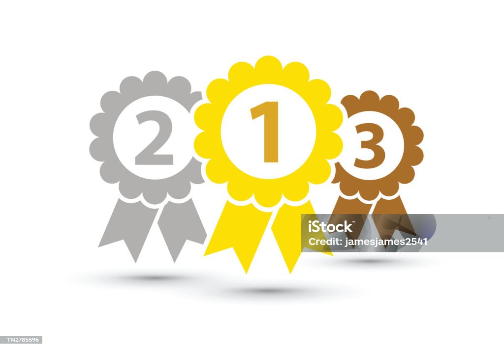 Top Three Top Three Medals Stock Illustration - Download Image Now - 2nd Base ...