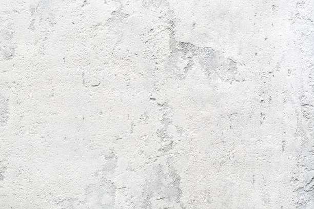 istock Patchy texture of rough concrete wall or abstract stucco pattern. Light gray background. Modern interior decor. 1142786369