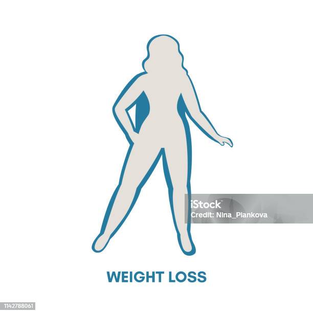Healthy And Unhealthy Lifestyle Concept Stock Illustration - Download Image Now - Overweight, In Silhouette, Adult