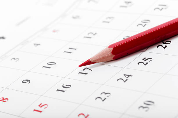 istock Check out the dates in a business calendar concept 1142788383