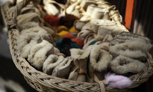 istock Sheepskin shoes 1142788569