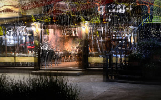 istock Abstract moving city lights 1142789451