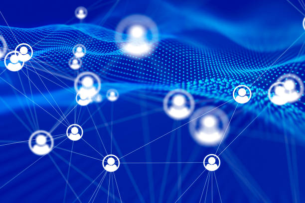 istock Social Network Connections icons on backgrounds 1142790388