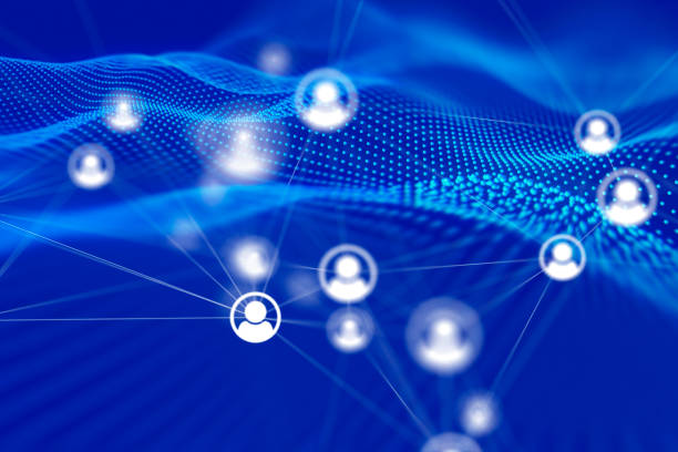 istock Social Network Connections icons on backgrounds 1142790412