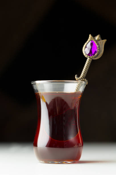 istock Traditional turkish tea close up 1142790872