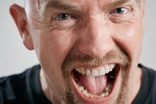 istock Mature man smiles and laughs in delight 1142799246