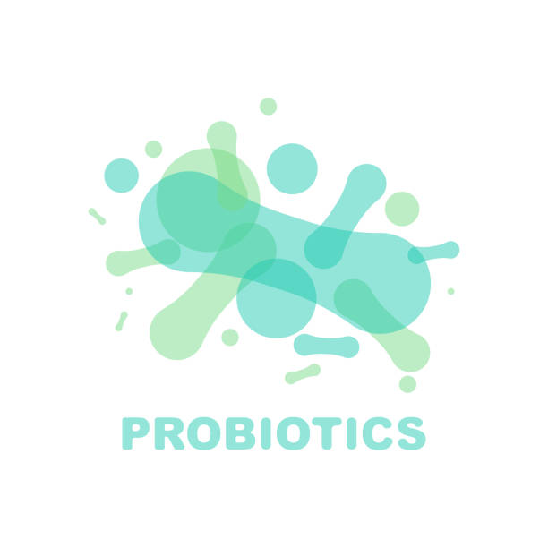 Probiotics icons background Probiotics icons background. Medical background. Vector eps10 probiotic pattern stock illustrations
