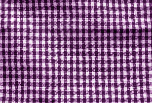 istock Checked fabric texture in purple tone. 1142806957