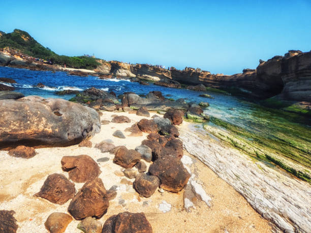istock yehliu Geopark rock formation in Taiwan 1142810300