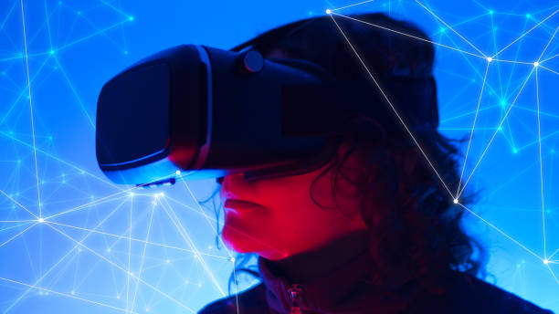 istock Modern gaming VR equipment, new technology innovation 1142810926