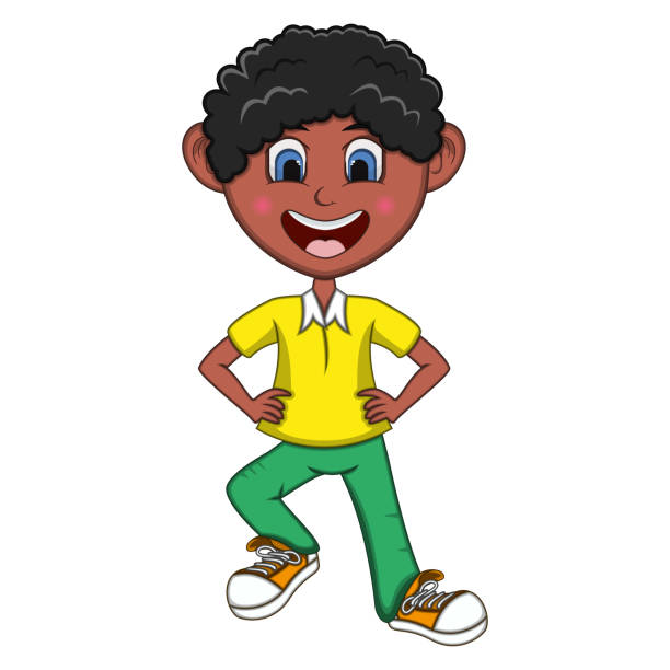 Boy Dancing Cartoon Stock Illustration - Download Image Now - Acrobat,  African Ethnicity, American Culture - iStock