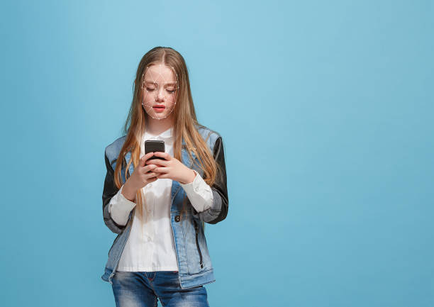 istock New technology of face recognition on polygonal grid 1142813645