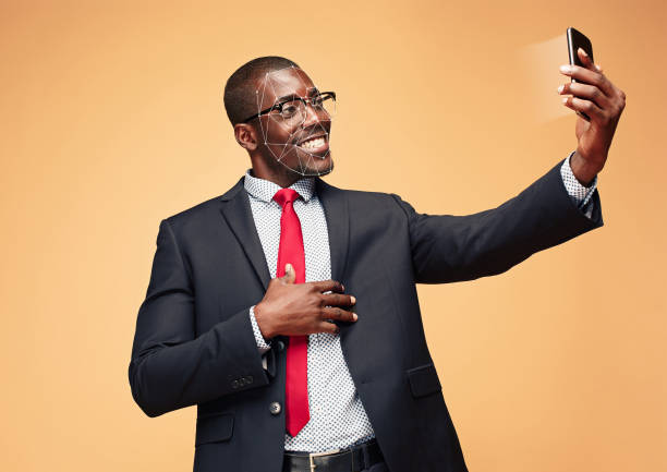 istock New technology of face recognition on polygonal grid 1142813655