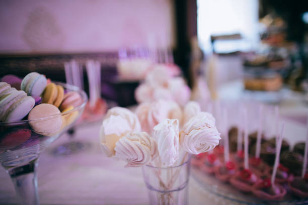 istock Candy bar. Table with sweets, candies, dessert 1142813881