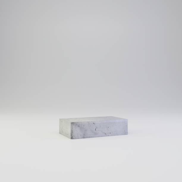 istock Concrete dash symbol with plaster texture isolated on white background 1142814535