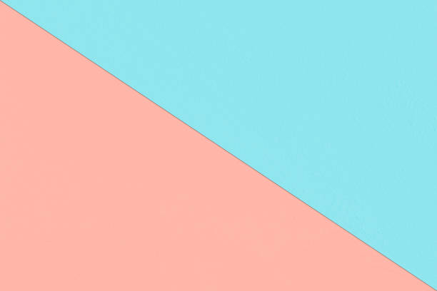 abstraktes geometrisches papier hintergrund in weichem pastellrosa und blauen farben - avenida diagonal stock-fotos und bilder