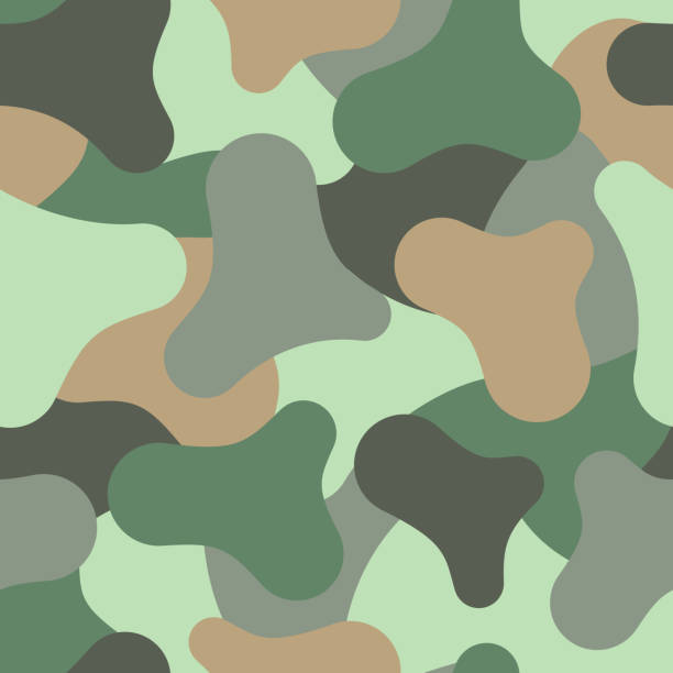 istock Abstract seamless pattern with multi-colored spots imitating the fabric of military uniforms. Vector illustration EPS10. 1142816133