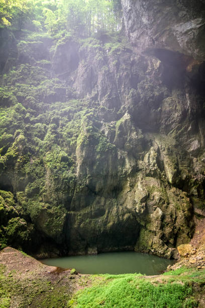 istock The Macocha Gorge with lake. 1142818378