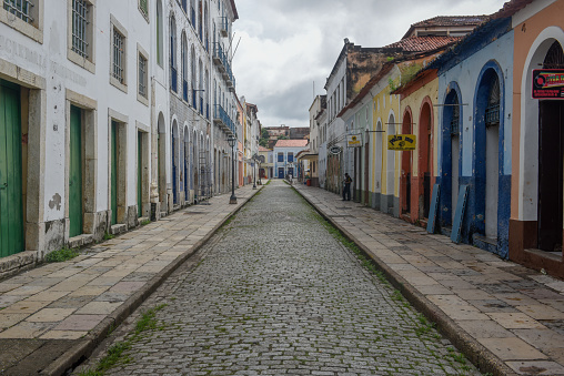 Sao Luis, Brazil - 17 January 2019: Old liberty house at Sao Luis on Brazil