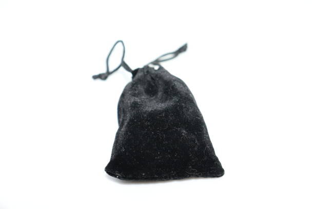 istock Black dice bag in focus on white background 1142819717