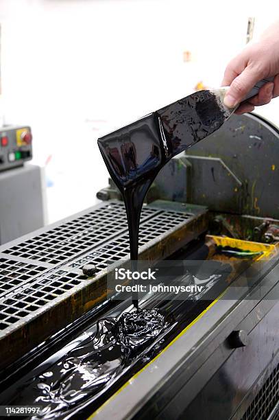 Cuchilla De Tinta Negra Foto de stock y más banco de imágenes de Combinar - Combinar, Máquina impresora, Tinta