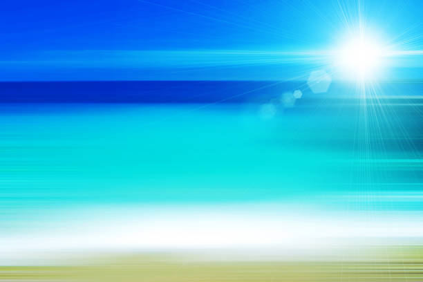 istock Natural sea background with bright sunlight, with light effect 1142821952