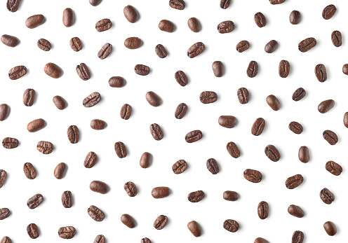 Details of roasted coffee beans