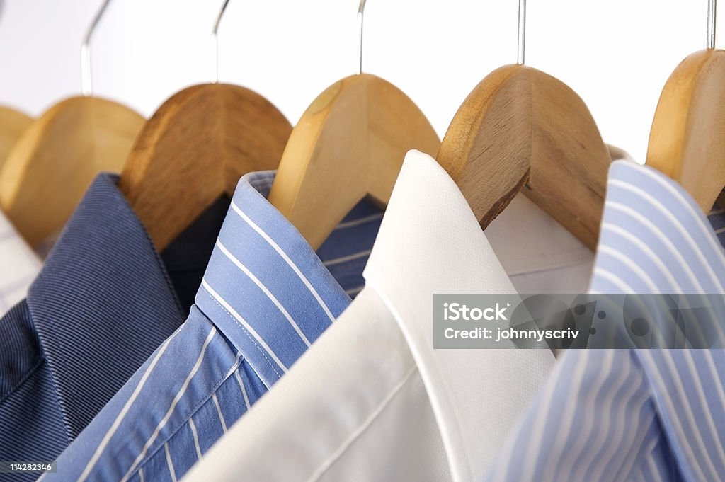 Shirt Rack V3...  Dry Cleaned Stock Photo