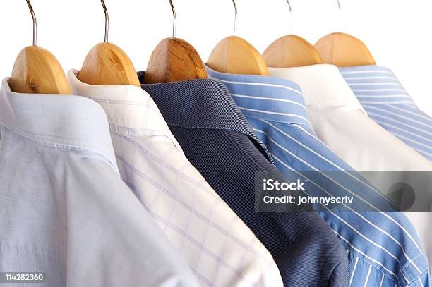 Рубашка Стандартный В1 — стоковые фотографии и другие картинки Прачечная - Прачечная, Синий, Белый